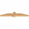 Ekena Millwork Eugene Smooth Timber Gable Bracket, Western Red Cedar, 60"W x 10"H x 3 1/2"D x 5 1/2"F, 4/12 Pitch GBW060X10X0406EUG00SWR - alternate 2